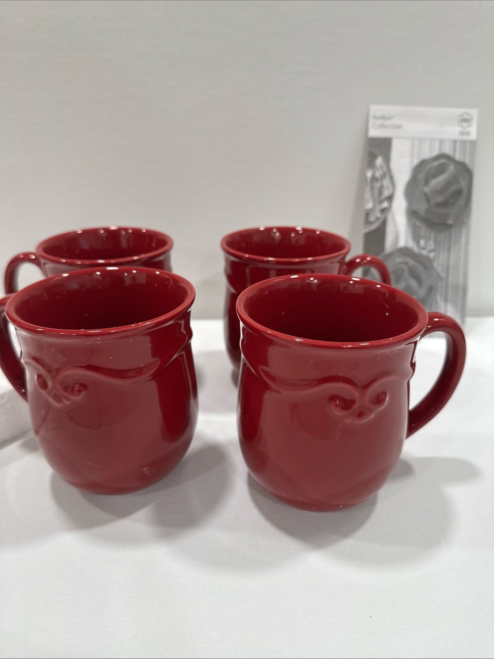 Princess House - Pavillion Berry Coffee Mugs Set of 4